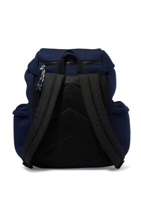 BAGS BACKPACK WITH MULTI PKTS + FRNT BUCKLE IN NEOPRENE - REACREATE CPSL:Blue :One Size